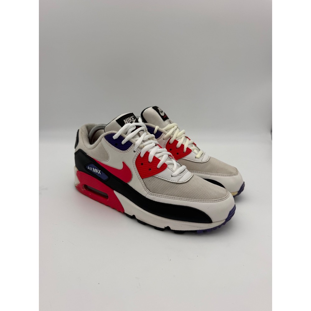Nike Air Max 90 Essential White Bright Crimson AJ1285-106 Mens 9.5